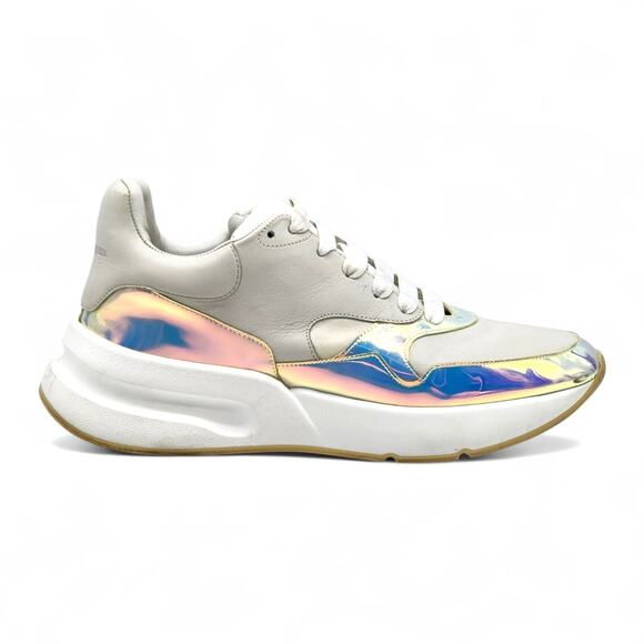 Alexander McQueen Leather Iridescent Trim Multi Sneakers EU 46 US 13 - Preowned main image 5
